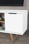 Hanah Home Sina 3318 Soporte para TV Blanco y Nogal